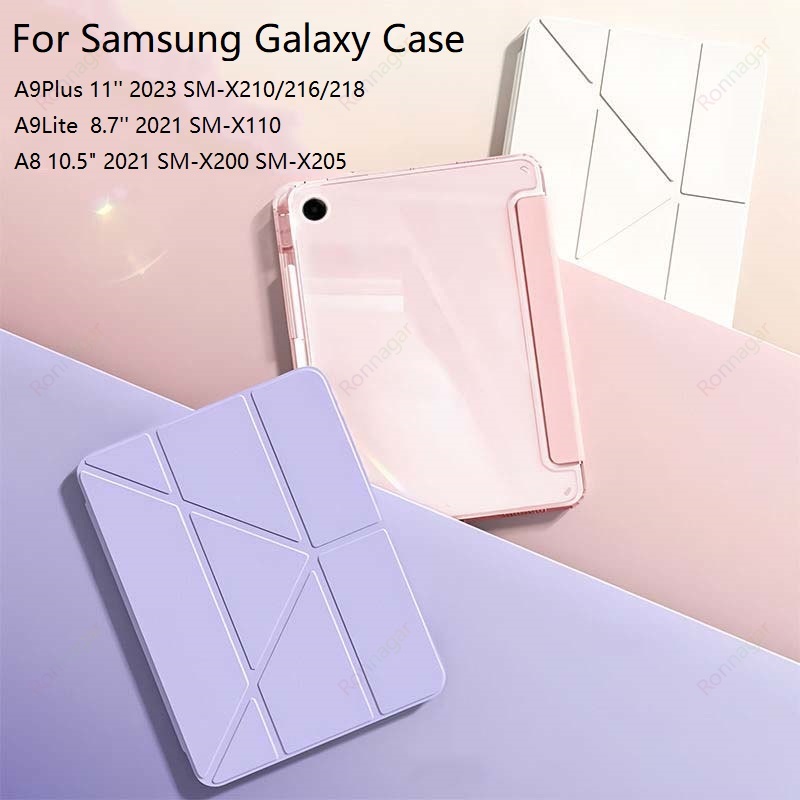 Remarkable Tablet Accessories - Y-fold Tablet Clear Cover for Samsung