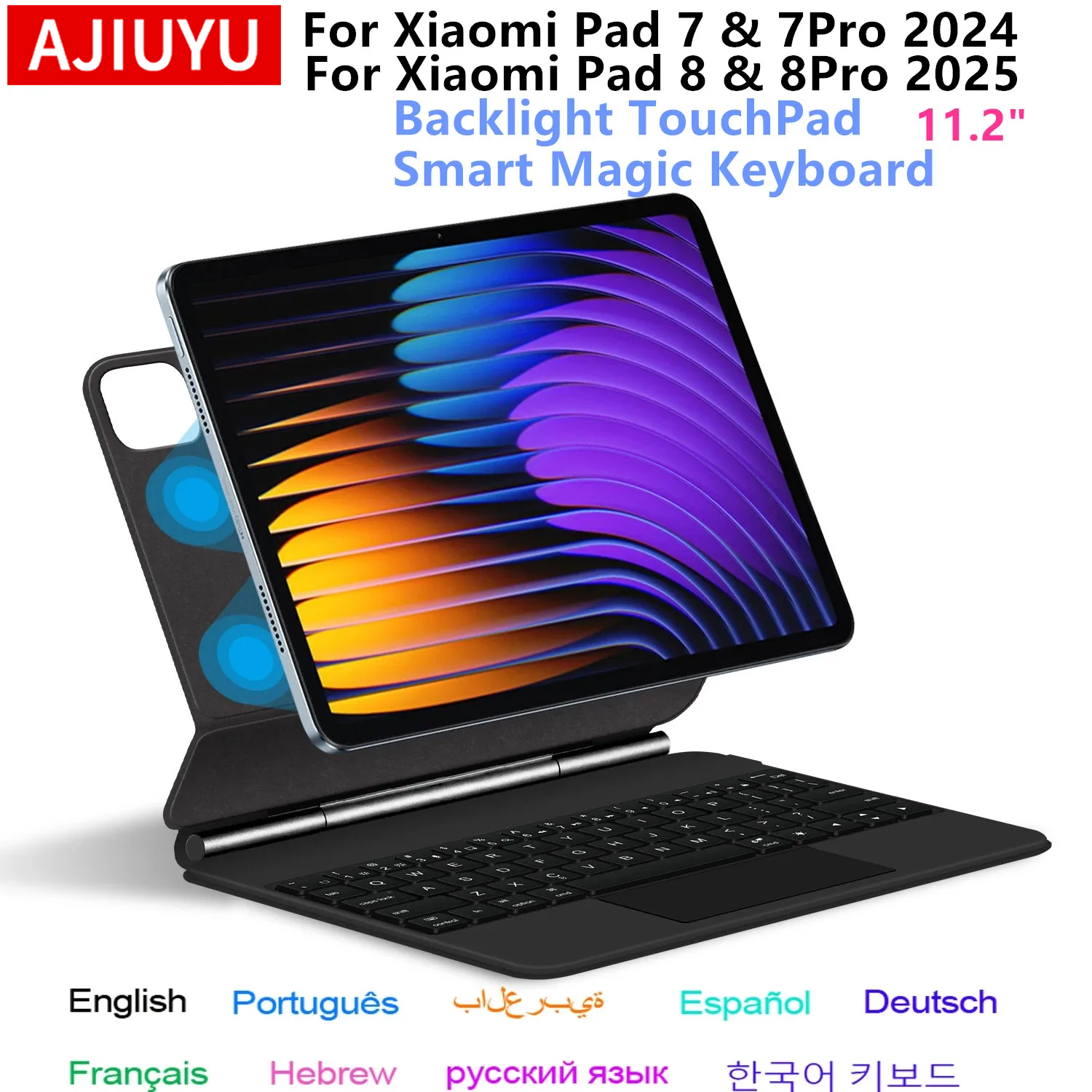 Tablet Keyboard Case - Magic Keyboard Folio For Xiaomi Pad