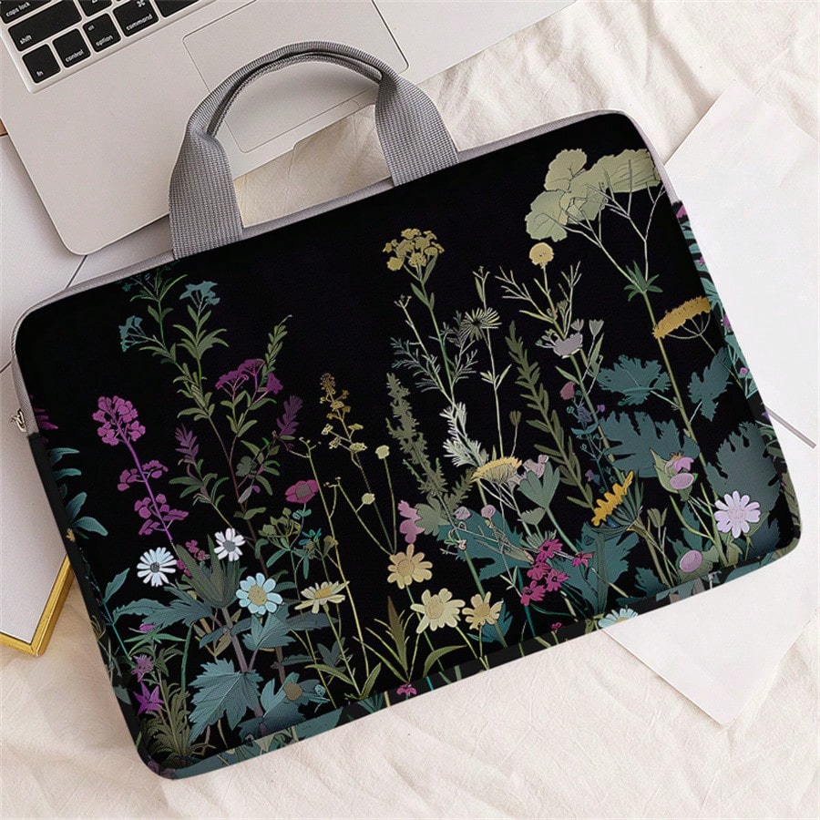Best Tablet With Accessories - Plant Pattern Printed Laptop Sleeve, Laptop