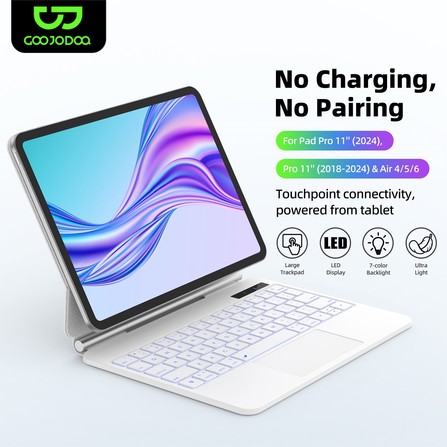 Smart Pogo Pin Keyboard case f - Tablet Keyboard Case 评论和价格