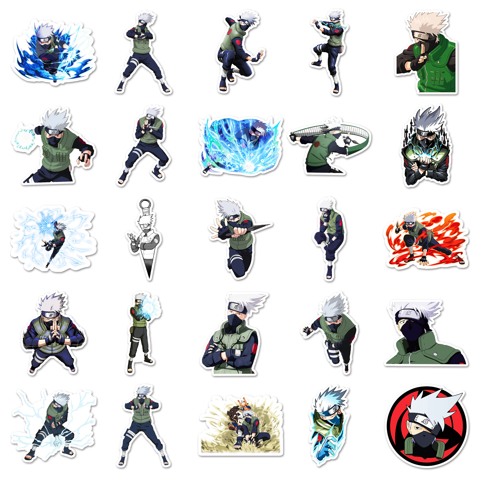 50pcs Anime Naruto Hatake Kaka - Tablet Computer Accessories 评论和价格