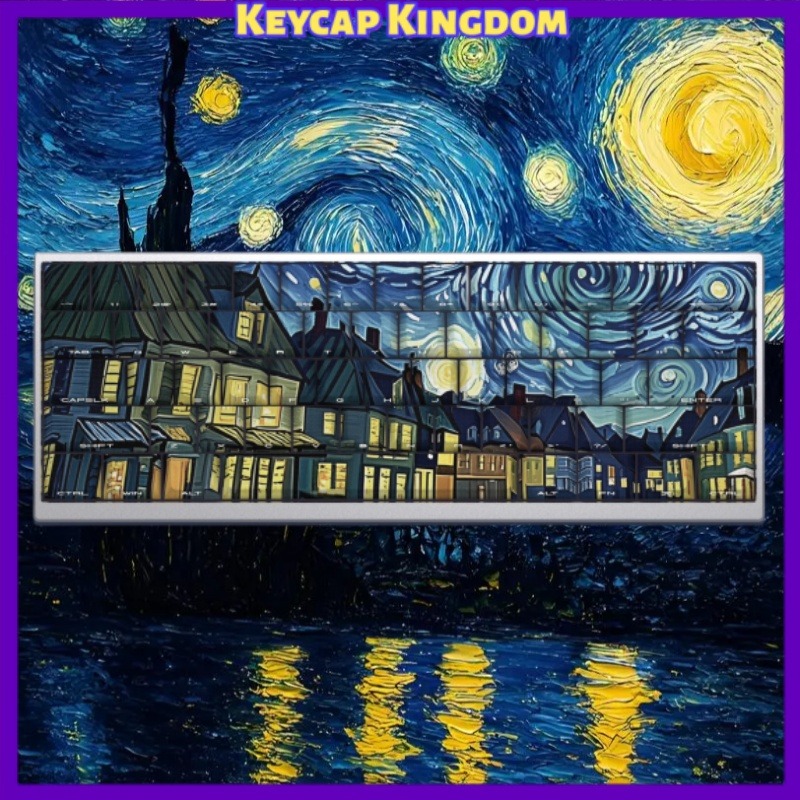 Van Gogh Starry Sky Theme Keyc - Tablet Pc Accessories 评论和价格