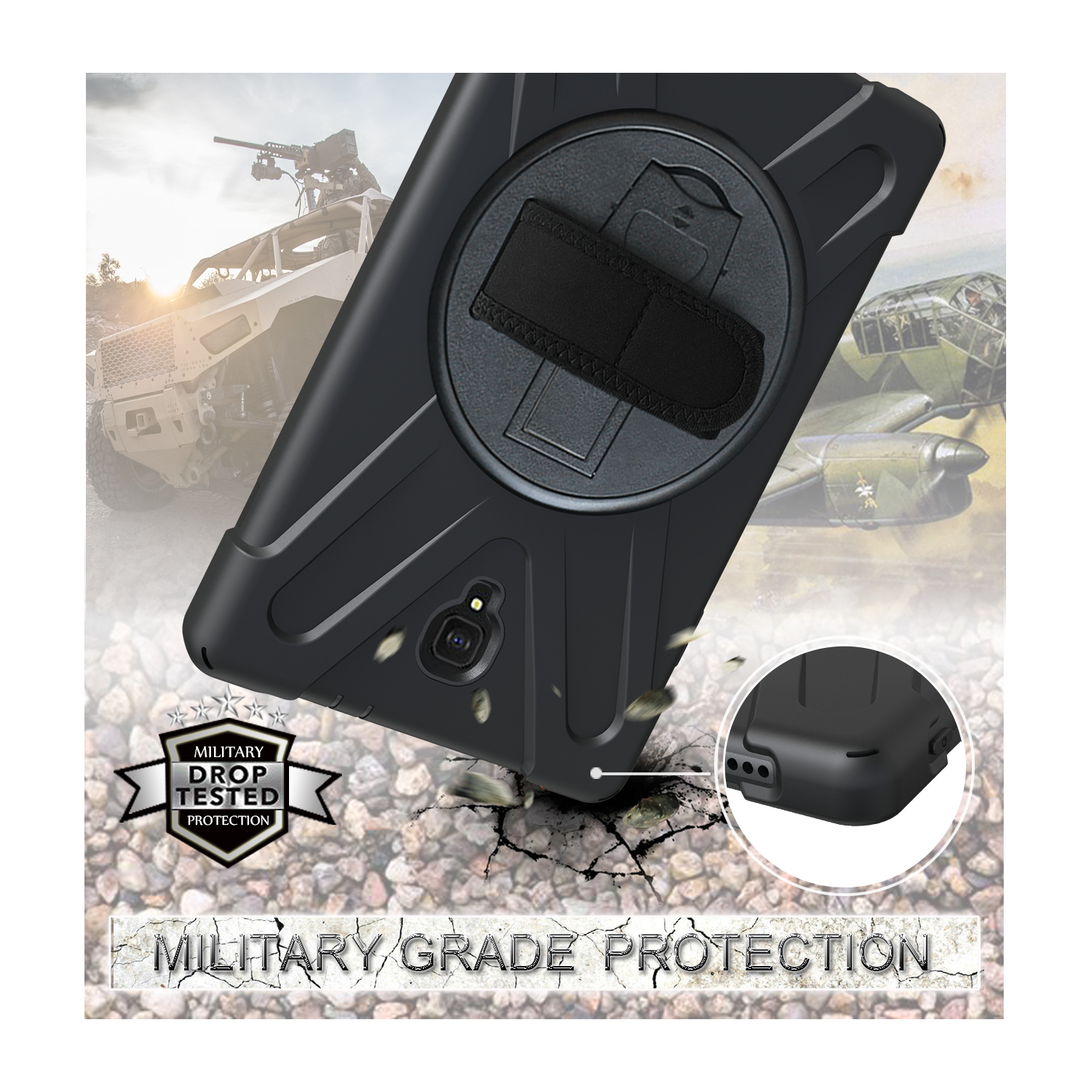 Rotating Hybrid Case For Samsu - Cheap Tablet Accessories 评论和价格