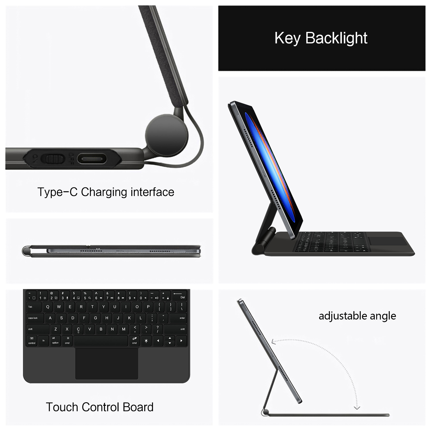 TouchPad Magic Keyboard For Xi - Tablet Keyboard Case 评论和价格