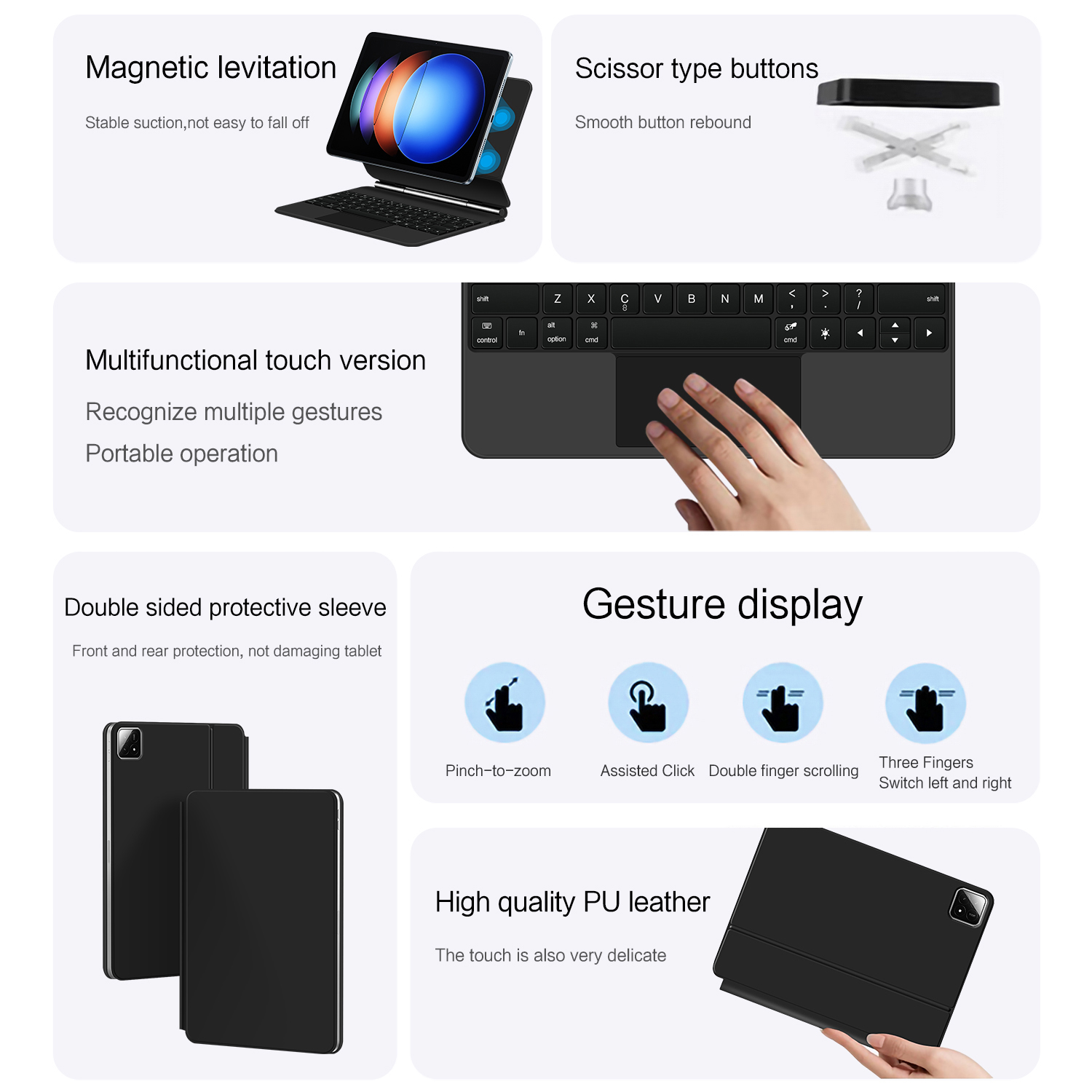 TouchPad Magic Keyboard For Xi - Tablet Keyboard Case 评论和价格