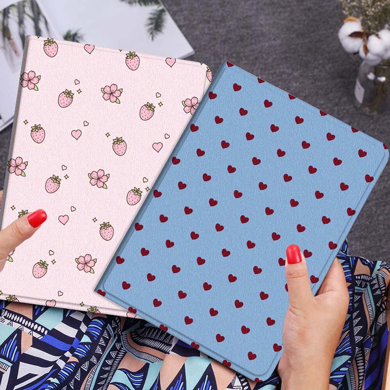 Cartoon Red Heart Pattern Gift - Lenovo Tablet Plus Accessories 评论和价格
