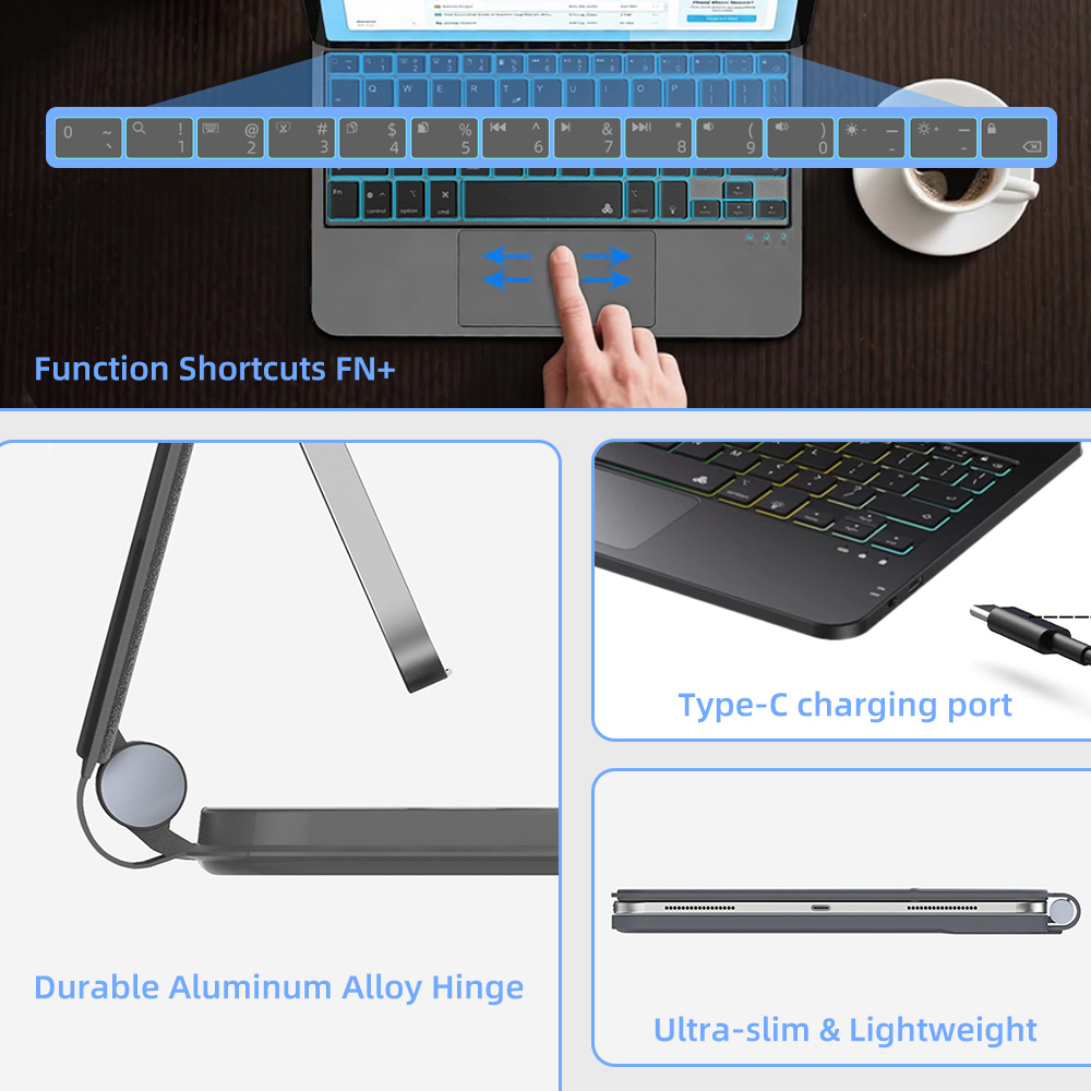 Wireless Backlit Keyboard Case - Tablet Keyboard Case 评论和价格