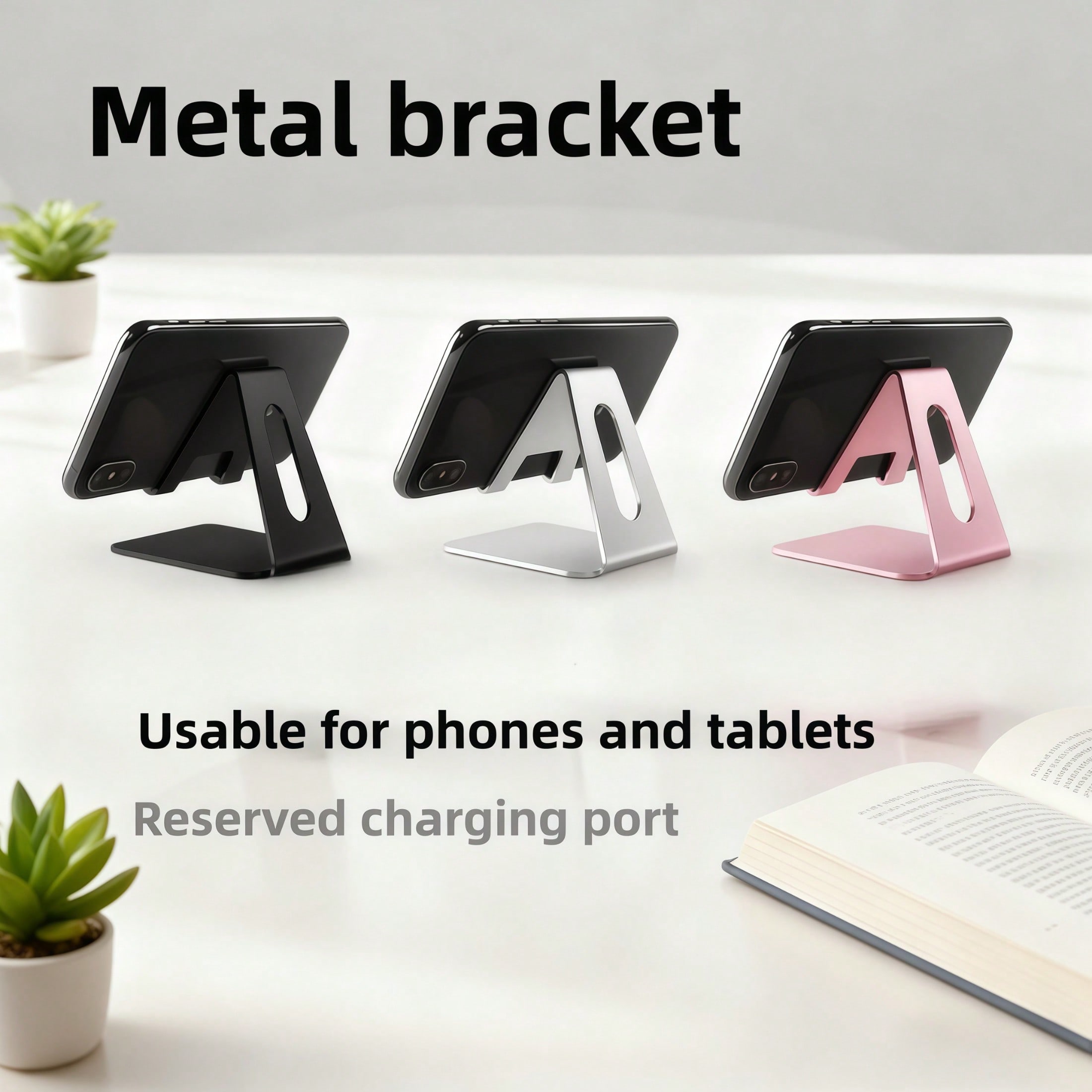 1pc Universal Metal Phone/Tabl - Tablet Stand Accessories 评论和价格