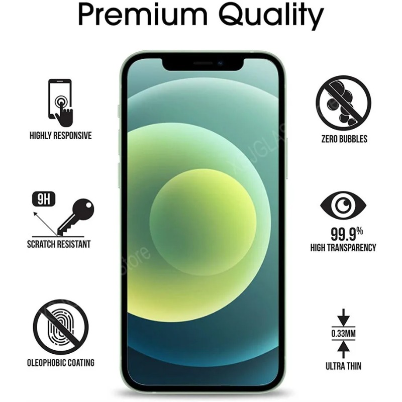 3Pcs Tempered Glass For iPhone - Paper Feel Screen Film 评论和价格