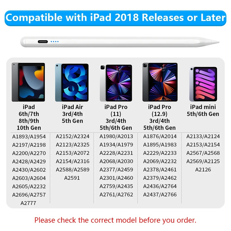 For Apple Pencil 2 iPad Pencil - Tablet Drawing Accessories 评论和价格