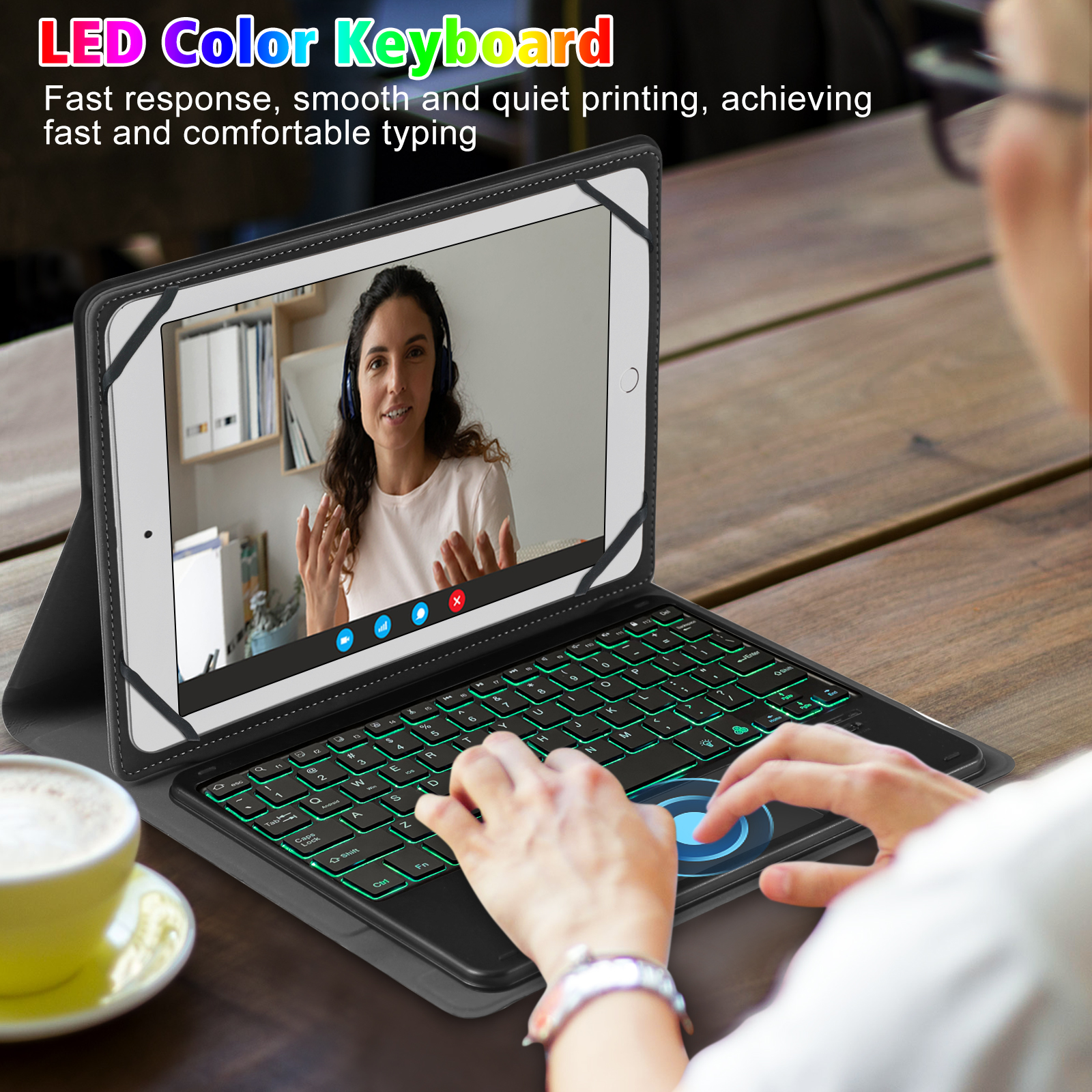 Universal 9-11 inch Tablet Pro - Tablet Keyboard Case 评论和价格