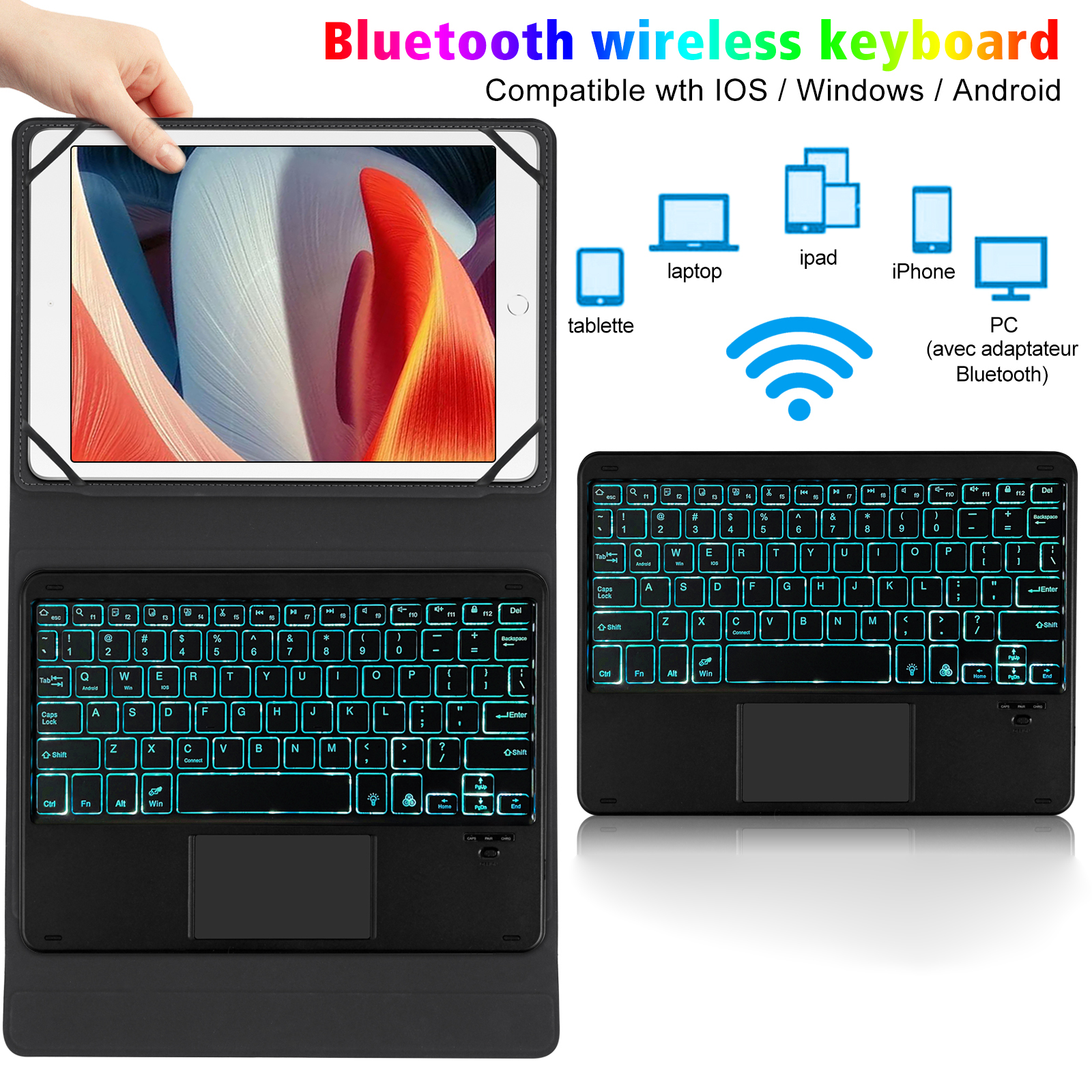 Universal 9-11 inch Tablet Pro - Tablet Keyboard Case 评论和价格